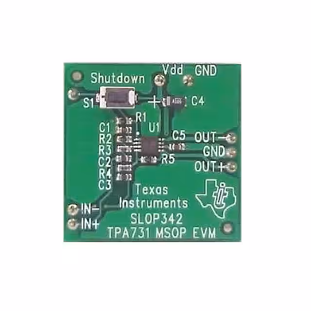 TPA731EVM Texas Instruments  Cartes d'évaluation - Amplificateurs audio